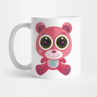 Teddy Bear - Star Eye Pink Mug